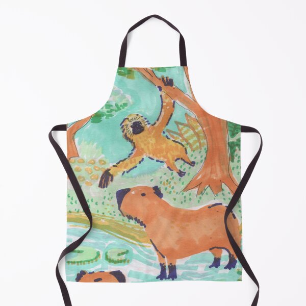 Item preview, gibbon and capybaras designed and sold by guilhernunes.
