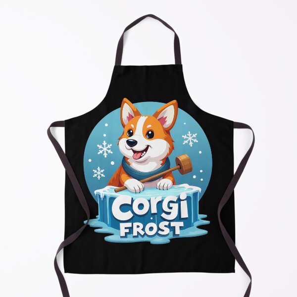 Aperçu de l'œuvre Sculpteur sur glace Corgi – Corgi Frost Winter Artistry créée et vendue par zoughlal.