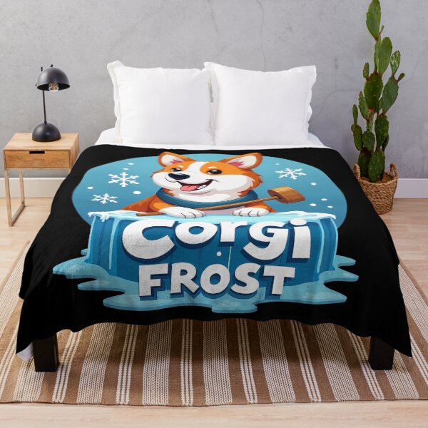 Item preview, Ice Sculptor Corgi – Corgi Frost Winter Artistry designed and sold by zoughlal.