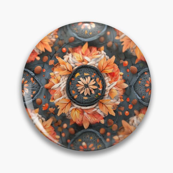 Artikelvorschau, Herbstliches Boho Nahtloses Muster – Gemütliche gewebte Mandalas & Herbstblätter entworfen und verkauft von Art Garden.