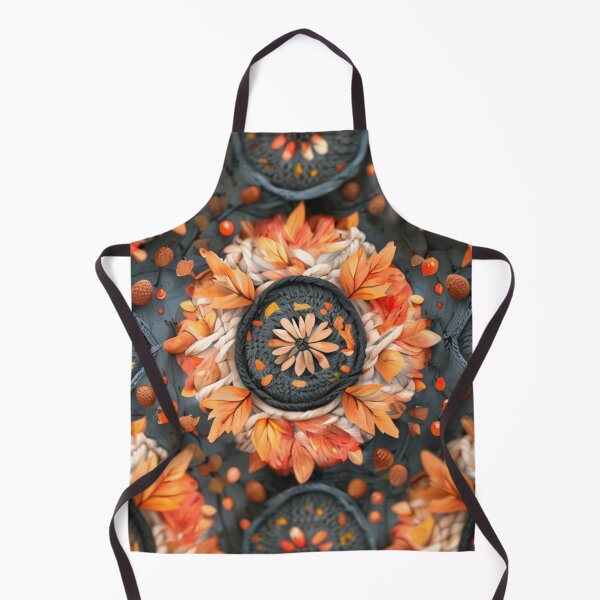 Artikelvorschau, Herbstliches Boho Nahtloses Muster – Gemütliche gewebte Mandalas & Herbstblätter entworfen und verkauft von Art Garden.
