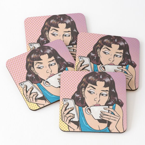 Item preview, Coffee, Phone, Life Balance Pop Art designed and sold by FinleyFound.