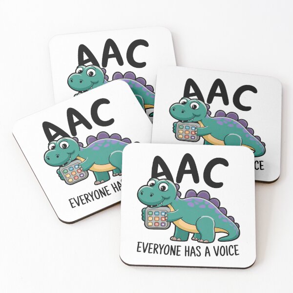 Item preview, AAC Everyone has a voice Cute Dinosaur designed and sold by MadCatPrints.