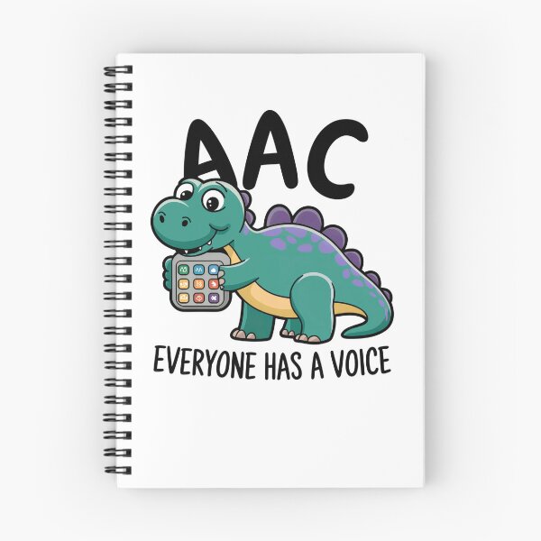 Item preview, AAC Everyone has a voice Cute Dinosaur designed and sold by MadCatPrints.