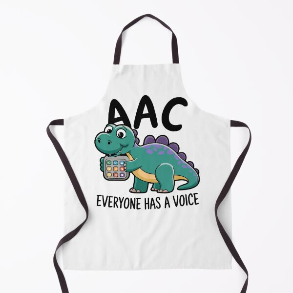 Item preview, AAC Everyone has a voice Cute Dinosaur designed and sold by MadCatPrints.