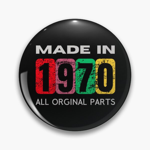 Item preview, Vintage 1970 - All Original Parts | Retro 50th Birthday Gift designed and sold by Psycho-Crazy.