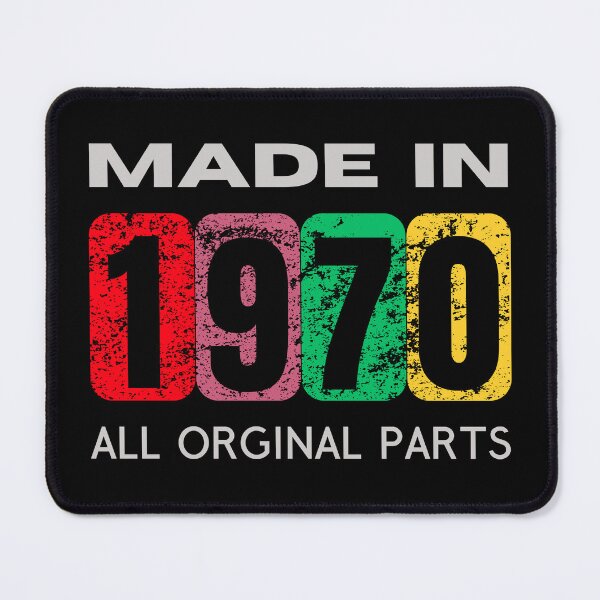 Item preview, Vintage 1970 - All Original Parts | Retro 50th Birthday Gift designed and sold by Psycho-Crazy.
