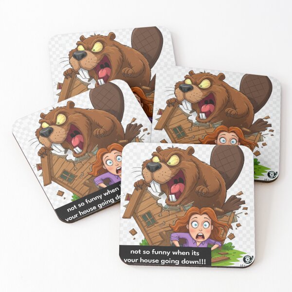Item preview, Not So Funny/Beaver designed and sold by Hurdd.