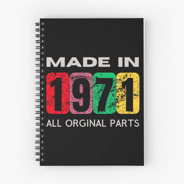 Item preview, Vintage 1971 - All Original Parts | 50th Birthday Retro Design designed and sold by Psycho-Crazy.