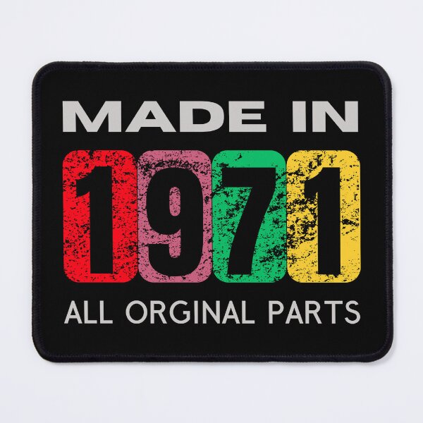 Item preview, Vintage 1971 - All Original Parts | 50th Birthday Retro Design designed and sold by Psycho-Crazy.