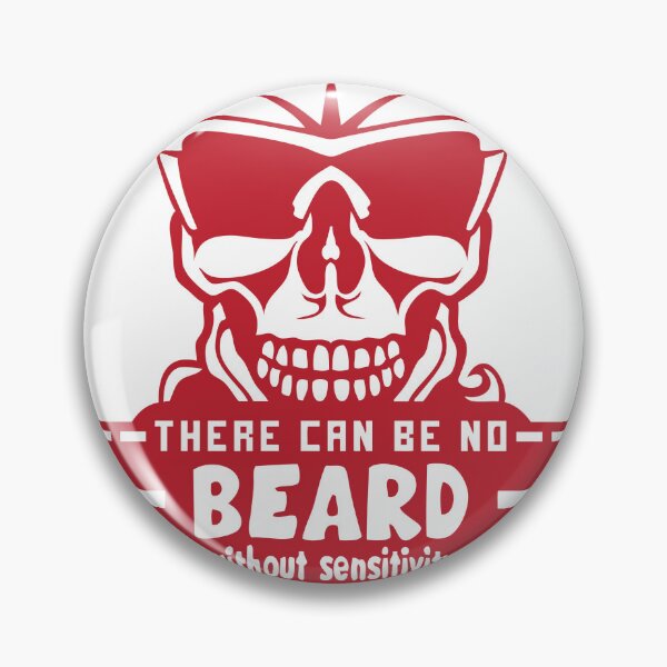 Aperçu de l'œuvre tete de mort hipster citation beard sensitivity barbu barbe créée et vendue par Achille3777.
