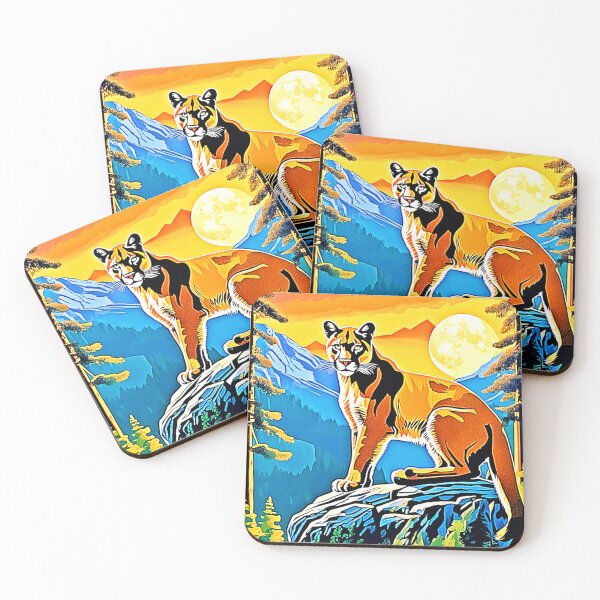 Item preview, Cougar Peak: Mountain Majesty Art designed and sold by Health And Fitness Posts e-Store.
