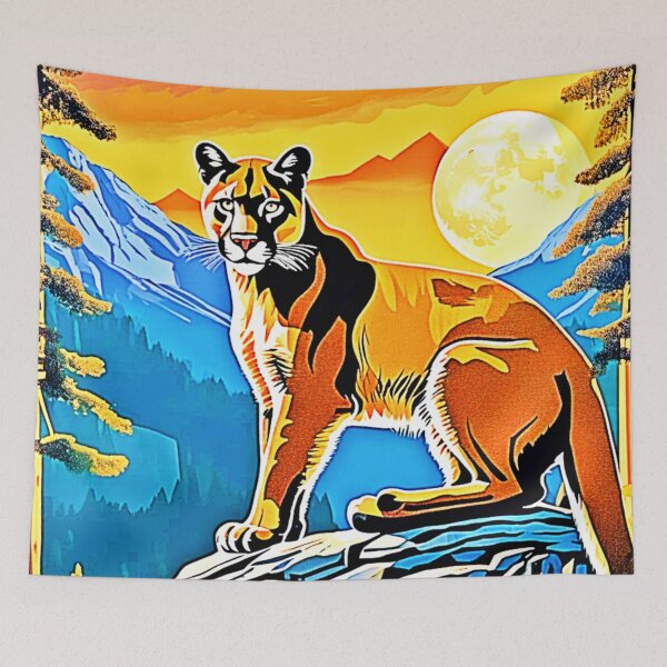 Item preview, Cougar Peak: Mountain Majesty Art designed and sold by Health And Fitness Posts e-Store.