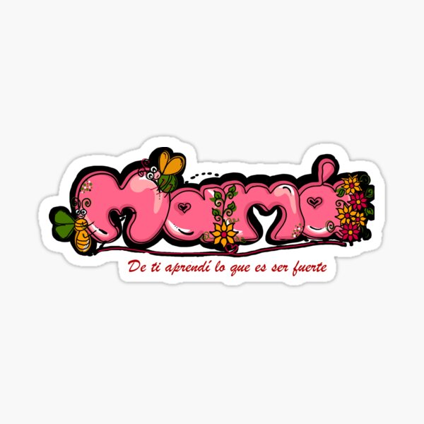 Vista previa del artículo con la obra «Mamá», diseñado y vendido por Guti-nine.