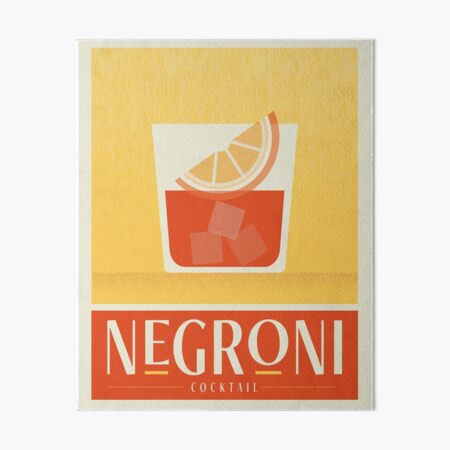 Artikel-Vorschau von Negroni Cocktail Vintage Poster Design mit verschiedenen Gläsern und Garnituren, designt und verkauft von Jdawnink.