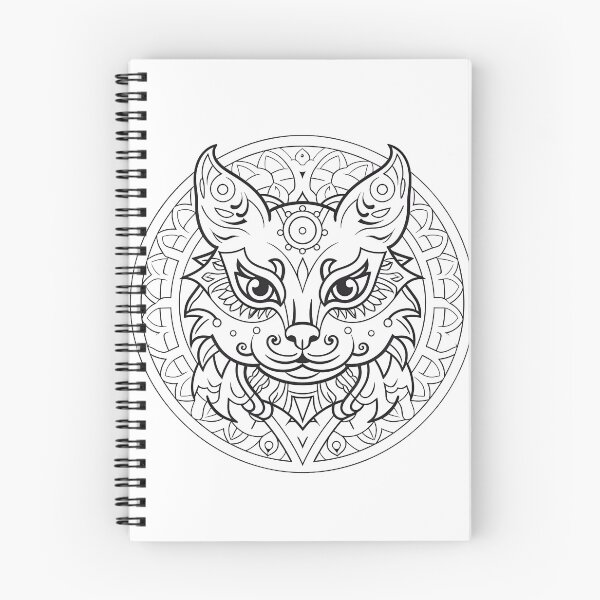 Item preview, Cat Coloring Page Pattern  designed and sold by DavidColoring.