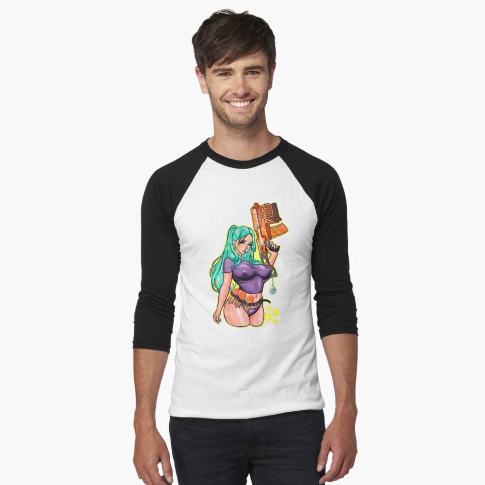 Item preview, Baseball ¾ Sleeve T-Shirt designed and sold by OutSideToy.