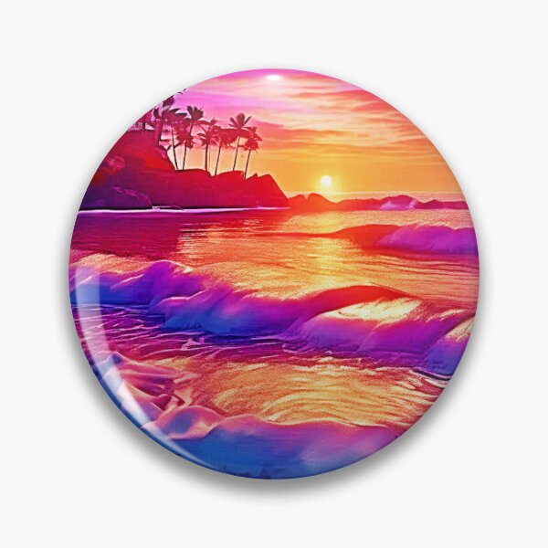 Artikelvorschau, Tropischer Sonnenuntergang: Strand-Leuchtkunst entworfen und verkauft von Health And Fitness Posts e-Store.