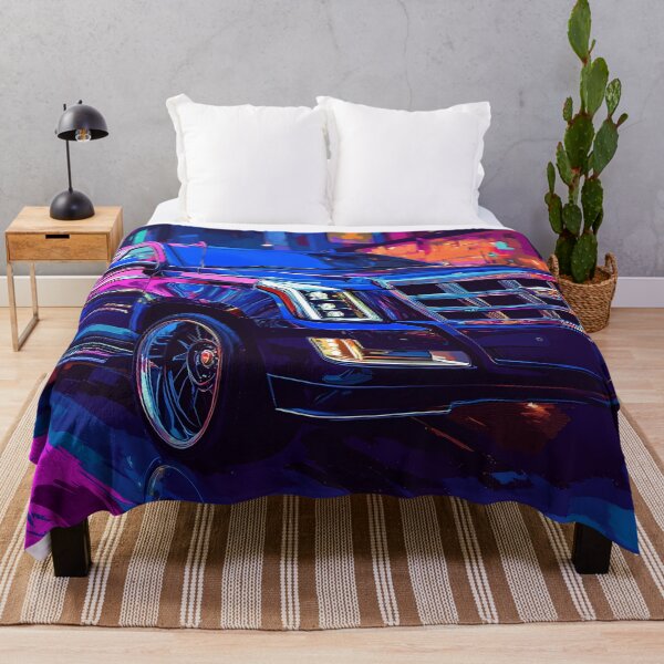 Item preview, "Midnight Blue Cadillac Escalade – Digital Pop Art Print" V designed and sold by AutoPopStudio.