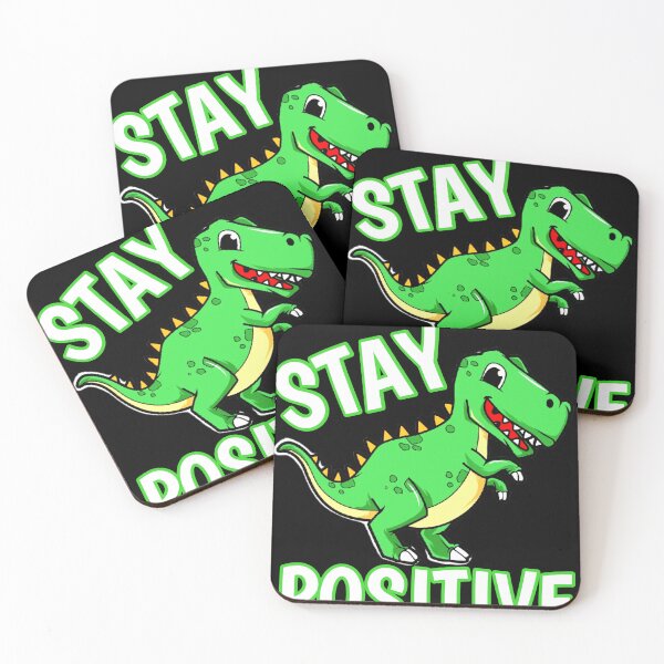 Item preview, Stay Positive Dinosaur, Cute Dino Stay positive designed and sold by seritik.