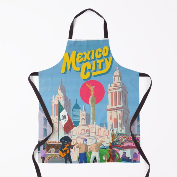 Item preview, Mexico City urban poster sticker designed and sold by Arctic frame studio.