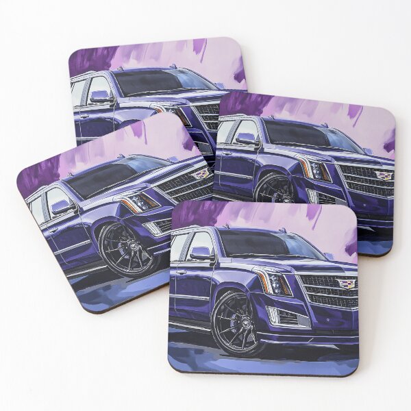 Item preview, "Midnight Blue Cadillac Escalade – Digital Pop Art Print" VII designed and sold by AutoPopStudio.
