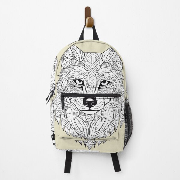 Item preview, Wolf #2 Coloring Page Pattern designed and sold by DavidColoring.