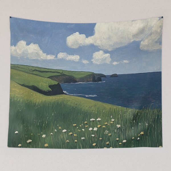 Item preview, Cornwall | Post-impressionist painting style designed and sold by ComicsFactory.
