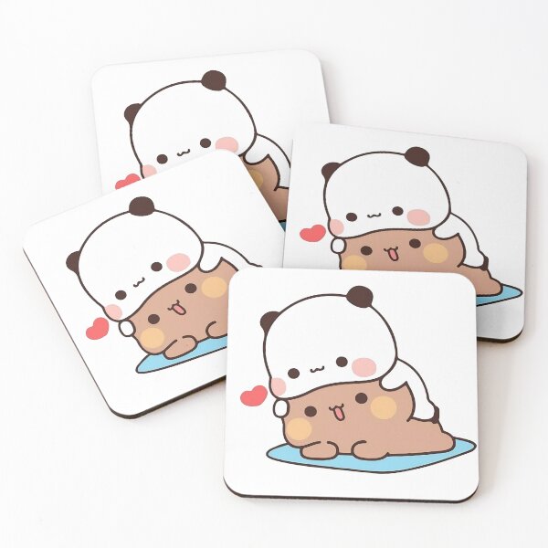 Item preview, Bubu and Dudu Snuggling on a Blanket designed and sold by PandaBearShop.