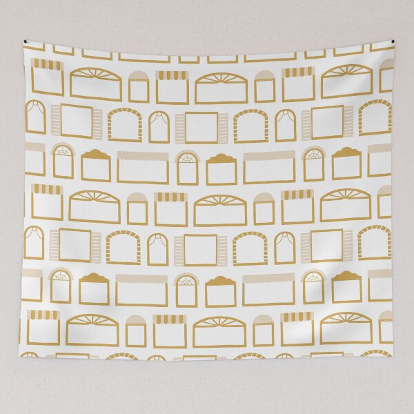 Item preview, Lively window styles from welcoming homes on white background designed and sold by aysegulkacar.