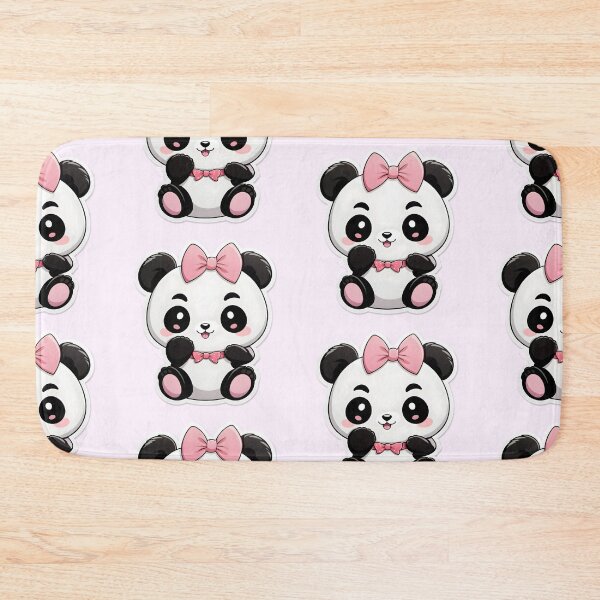 Item preview,  Kawaii Baby Panda with a Bow Sticker On designed and sold by DesigntshirtWB.