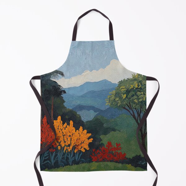 Item preview, Costa Rica landscape | Post-impressionist painting style designed and sold by ComicsFactory.