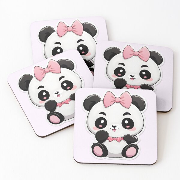 Item preview,  Kawaii Baby Panda with a Bow Sticker On designed and sold by DesigntshirtWB.
