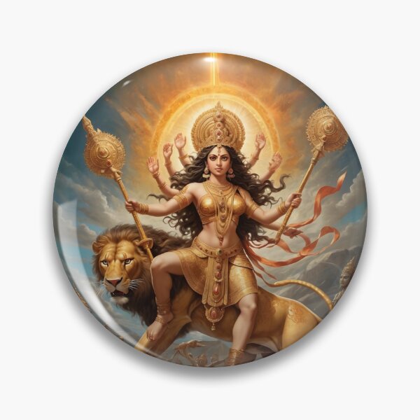 Item preview, Hindu Goddess Durga Warrior Mythological Art designed and sold by PrometheusStyle.