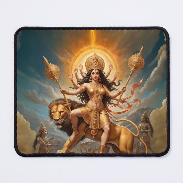Item preview, Hindu Goddess Durga Warrior Mythological Art designed and sold by PrometheusStyle.
