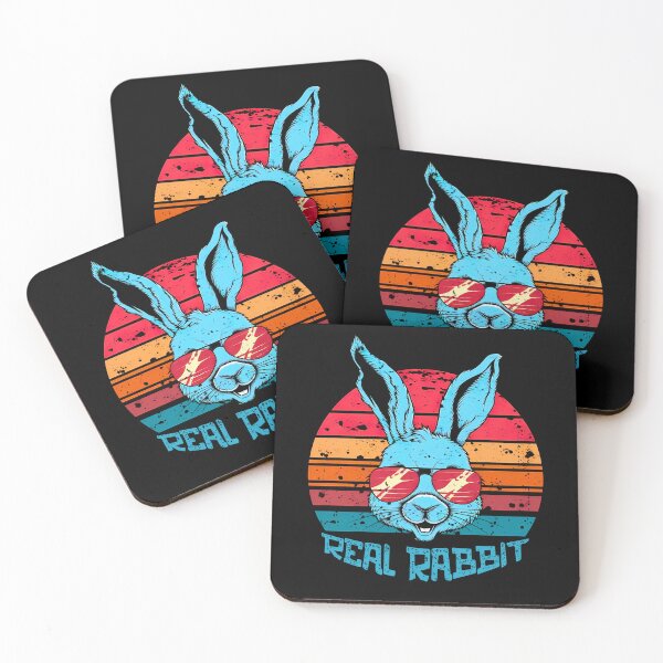Item preview, Vintage retro sunset Rabbit Easter wearing sunglasses 70s designed and sold by SlocifieShop.