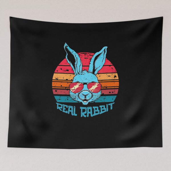 Item preview, Vintage retro sunset Rabbit Easter wearing sunglasses 70s designed and sold by SlocifieShop.