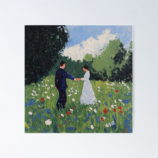 Item preview, Couples | Post-impressionist painting style designed and sold by ComicsFactory.