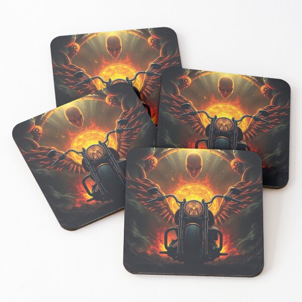 Item preview, Flaming Motorcycle: A Heavy Metal Vision designed and sold by Metalborne.