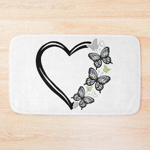 Item preview, Agender Pride Flying Butterfly Heart  designed and sold by QueenS-Gallery.