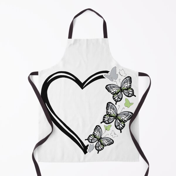 Item preview, Agender Pride Flying Butterfly Heart  designed and sold by QueenS-Gallery.