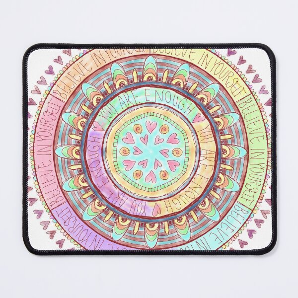 Item preview, Mandala 'believe in yourself - you are enough designed and sold by weedstamps.