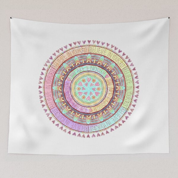 Item preview, Mandala 'believe in yourself - you are enough designed and sold by weedstamps.