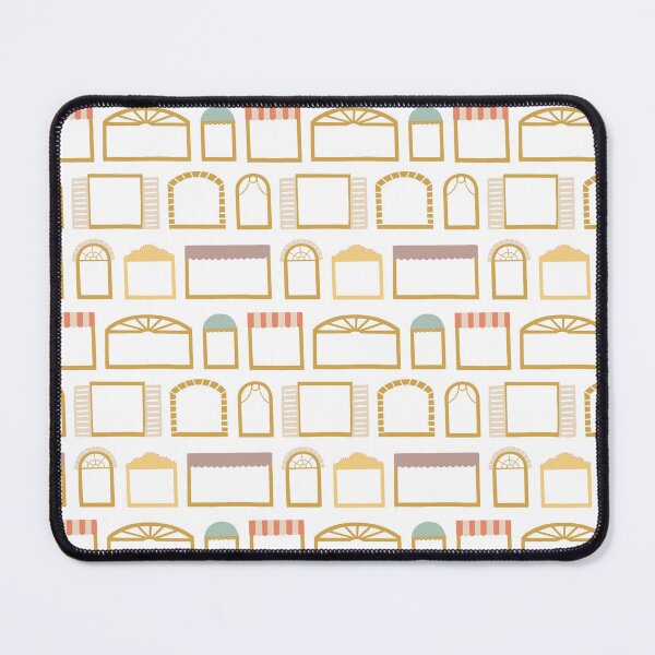 Item preview, Colorful window styles from welcoming homes on white background designed and sold by aysegulkacar.