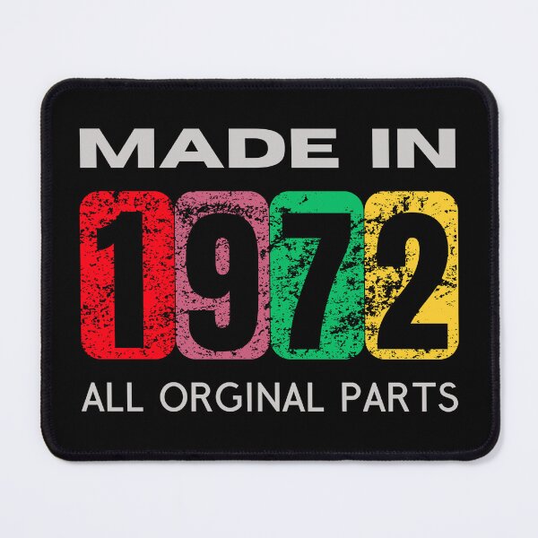 Item preview, Vintage 1972 - All Original Parts | 50th Birthday Gift designed and sold by Psycho-Crazy.