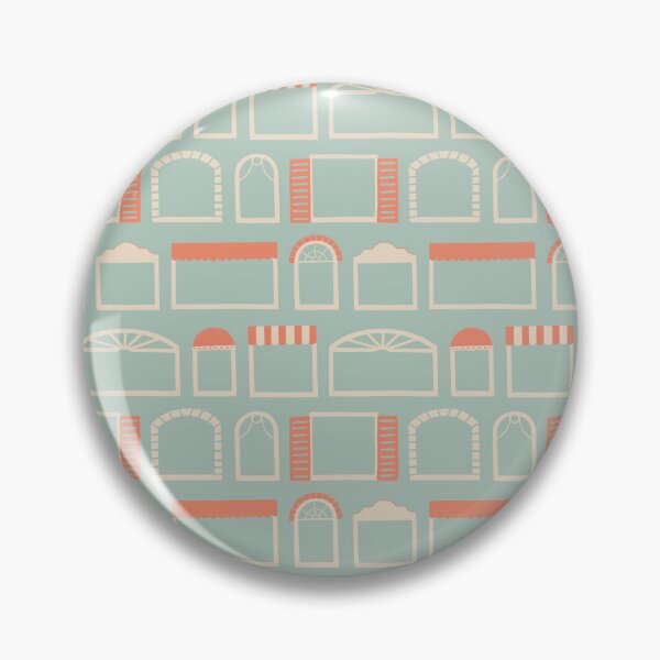 Item preview, Lively window styles from welcoming homes on teal background designed and sold by aysegulkacar.