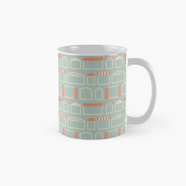 Item preview, Lively window styles from welcoming homes on teal background designed and sold by aysegulkacar.