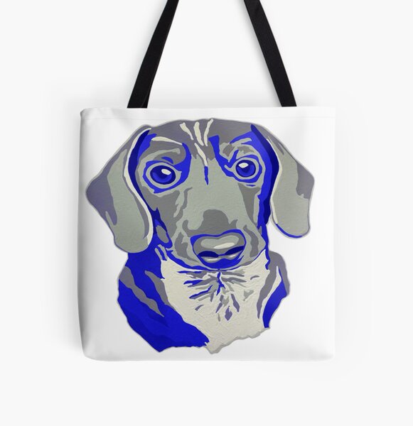 Item preview, Blue Doxie: The painted sausage dog designed and sold by EnzoArtLab.
