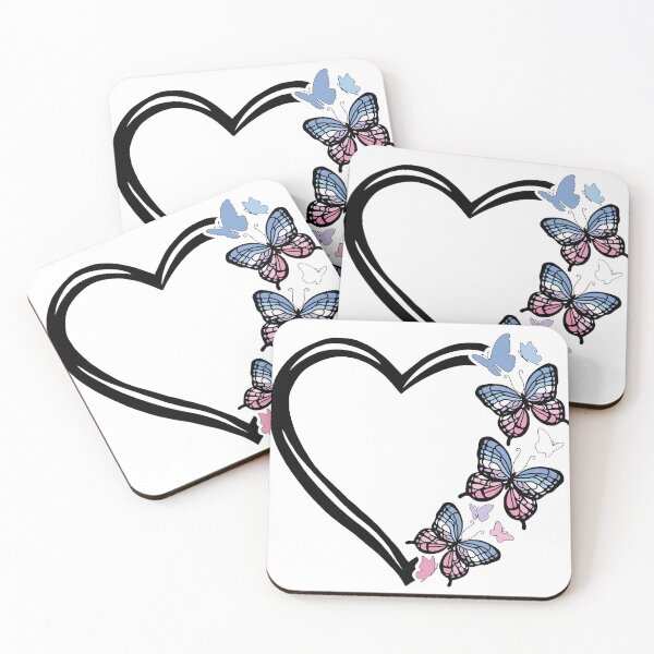 Item preview, Bigender Pride Flying Butterfly Heart  designed and sold by QueenS-Gallery.