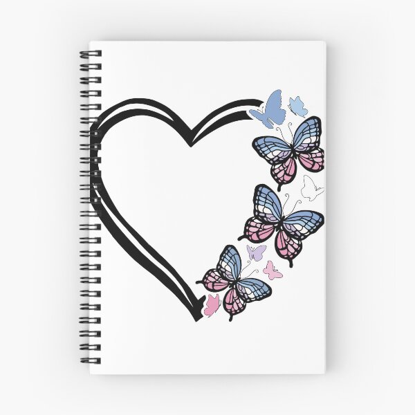 Item preview, Bigender Pride Flying Butterfly Heart  designed and sold by QueenS-Gallery.